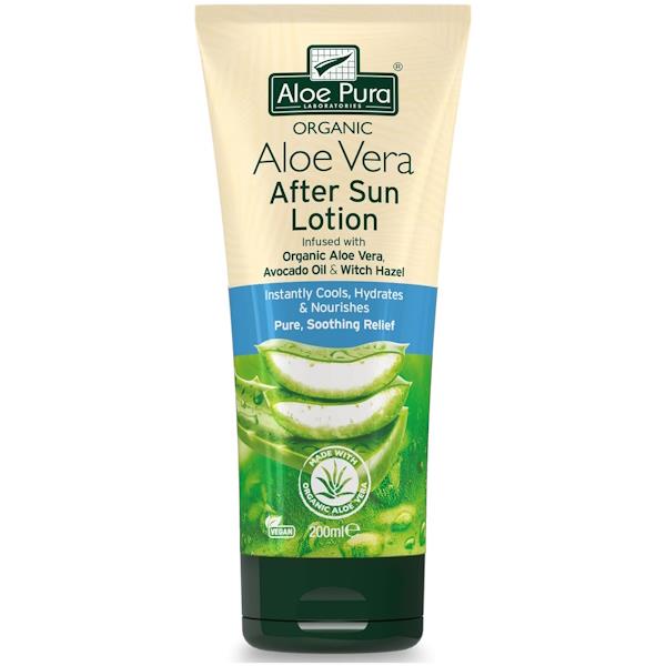 Aloe Pura Organic Aloe Vera After Sun Lotion 200ml (Case of 6)