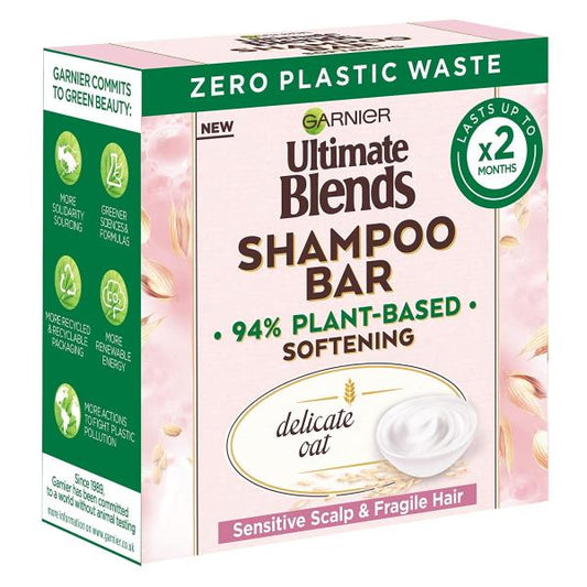 (LT) Garnier Ultimate Blends Shampoo Bar Softening Delicate Oat 60g (Case of 12)