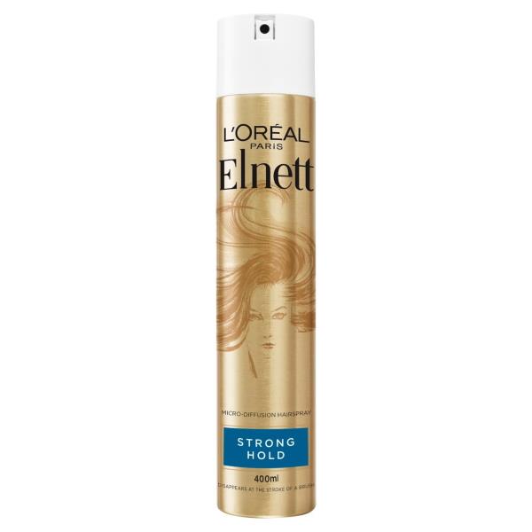 L'Oreal Elnett Satin Hairspray Strong Hold 400ml (Case of 6)