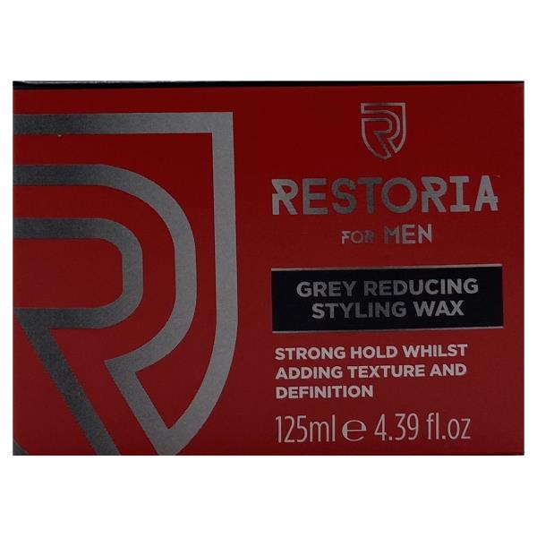 (LT) Restoria For Men Grey Reducing Styling Wax 125ml (Case of 6)