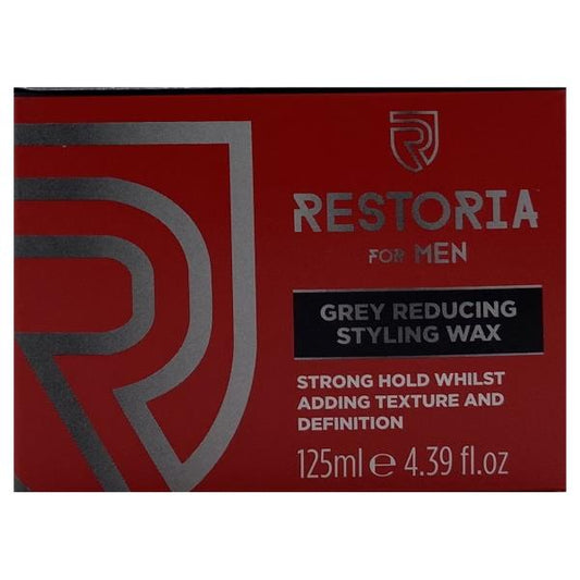 (LT) Restoria For Men Grey Reducing Styling Wax 125ml (Case of 6)