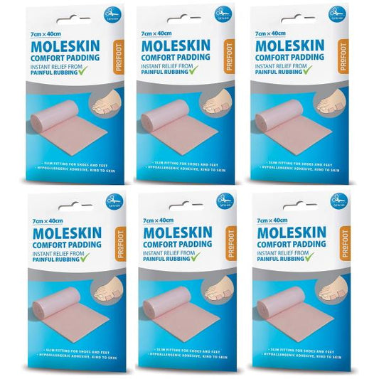 (LT) Profoot Moleskin Comfort Padding 7cm x 40cm (Case of 6)