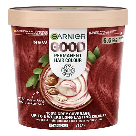 Garnier Good Permanent Hair Colour 6.6 Pomegranate Red (Case of 3)