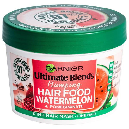 (LT) Garnier Ultimate Blends Plumping Hair Food Watermelon & Pomegranate 400ml (Case of 6)