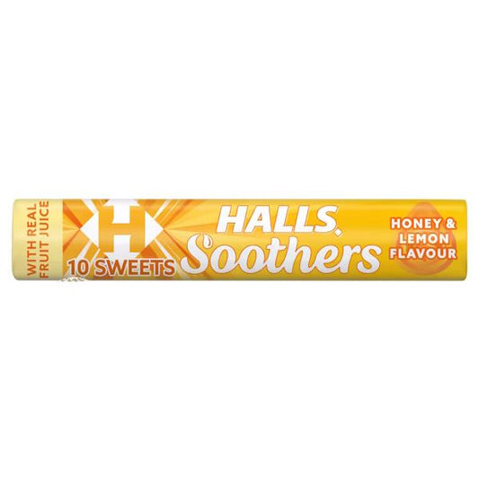 Halls Soothers Honey & Lemon Flavour 45g (Case of 20)