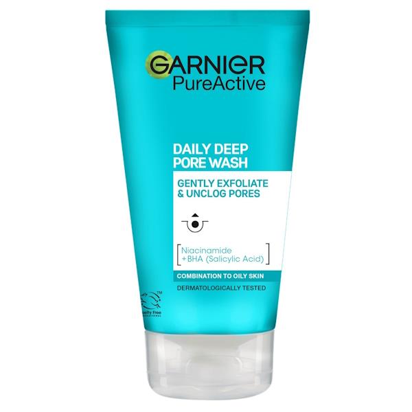 Garnier Pure Active Daily Deep Pore Wash 150ml (Case of 6)