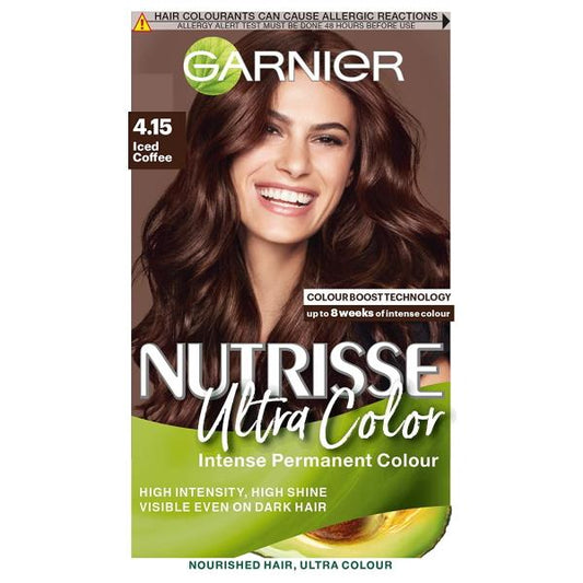 (LT) Garnier Nutrisse Ultra Color Permanent Colour 4.15 Iced Coffee (Case of 3)