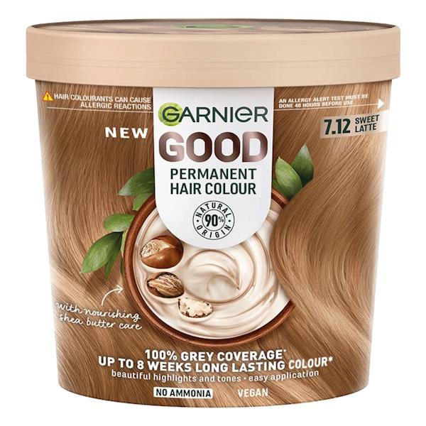 Garnier Good Permanent Hair Colour 7.12 Sweet Latte (Case of 3)