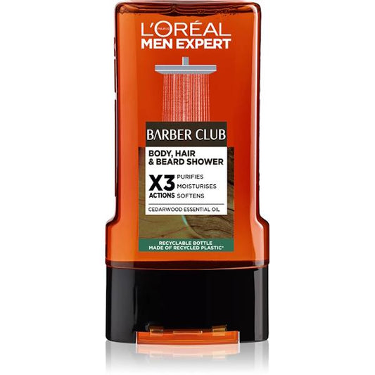 (LT) L'Oreal Men Expert Barber Club Shower Gel 300ml (Case of 6)