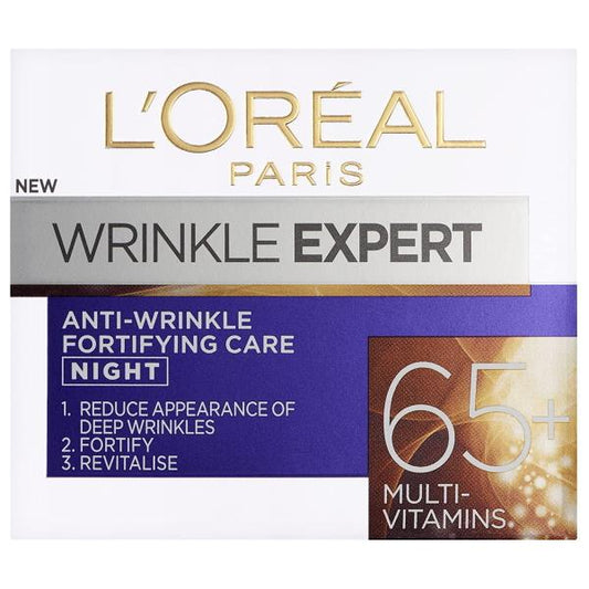 (LT) L'Oreal Wrinkle Expert 65+ Anti-Wrinkle Night Cream 50ml (Case of 6)