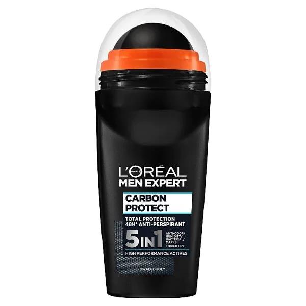 L'Oreal Men Expert Anti-Perspirant Roll-On Carbon Protect 50ml (Case of 6)