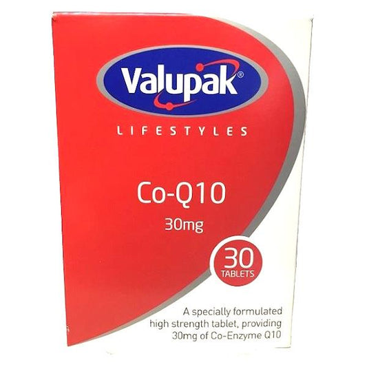 Valupak Lifestyles Co-Q10 30mg 30 Tablets (Case of 3)