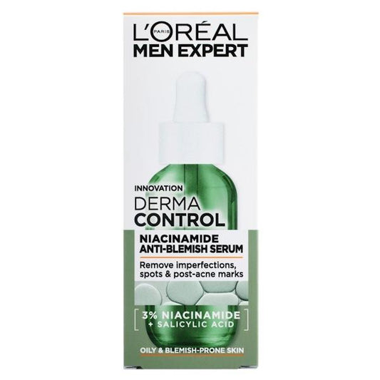 (LT) L'Oreal Men Expert Derma Control Niacinamide Anti-Blemish Serum 30ml (Case of 6)