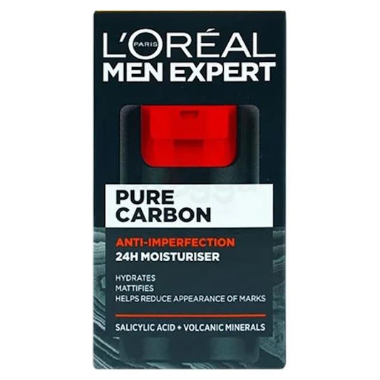 L'Oreal Men Expert Pure Carbon Anti-Imperfection 24H Moisturiser 50ml (Case of 6)