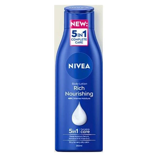 Nivea Body Lotion Rich Nourishing 250ml (Case of 6)