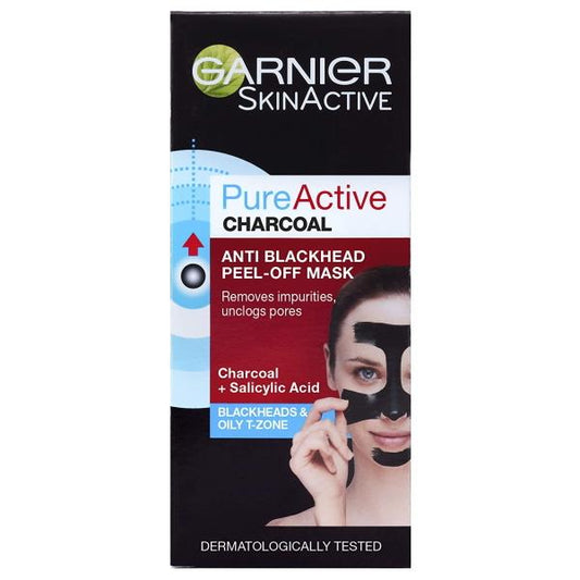 Garnier Skin Active Pure Active Charcoal Anti-Blackhead Peel-Off Mask 50ml (Case of 6)