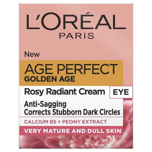 L'Oreal Age Perfect Golden Age Rosy Radiant Eye Cream 15ml (Case of 6)