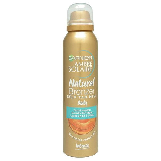 (LT) Garnier Ambre Solaire Natural Bronzer Self Tan Mist Body Dark 150ml (Case of 6)