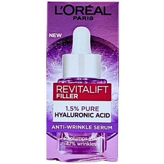 L'Oreal Revitalift Filler 1.5% Hyaluronic Acid Serum 15ml (Case of 6)