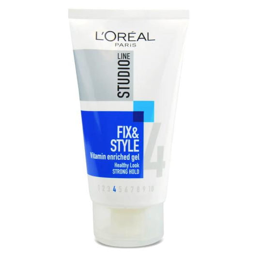 L'Oreal Studio Line Fix & Style Vitamin Enriched Gel Strong Hold 150ml (Case of 6)