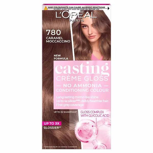 L'Oreal Casting Creme Gloss Hair Colour 780 Caramel Moccaccino (Case of 3)