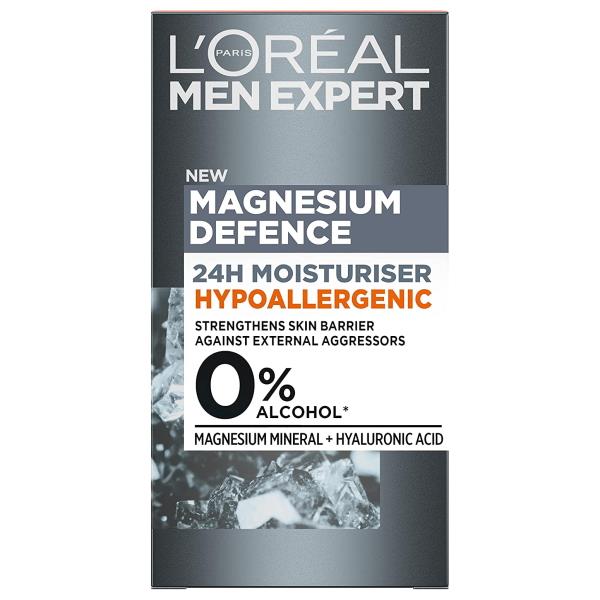 L'Oreal Men Expert Magnesium Defence 24H Moisturiser 50ml (Case of 6)