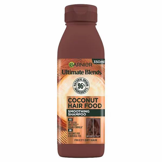 Garnier Ultimate Blends Hair Food Coconut Shampoo 350ml (Case of 6)