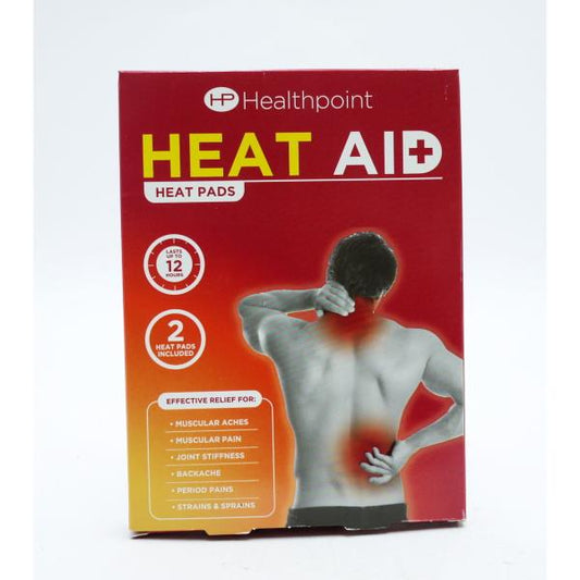 Healthpoint Heat Aid Heat Pads 2 Pads (Case of 12)