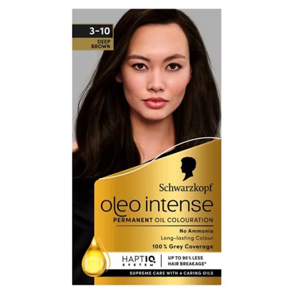 Schwarzkopf Oleo Intense Permanent Oil Colour 3-10 Deep Brown (Case of 3)
