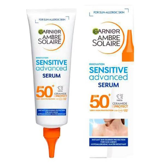 Garnier Ambre Solaire Sensitive Advanced SPF50+ Face & Body Serum 125ml (Case of 6)