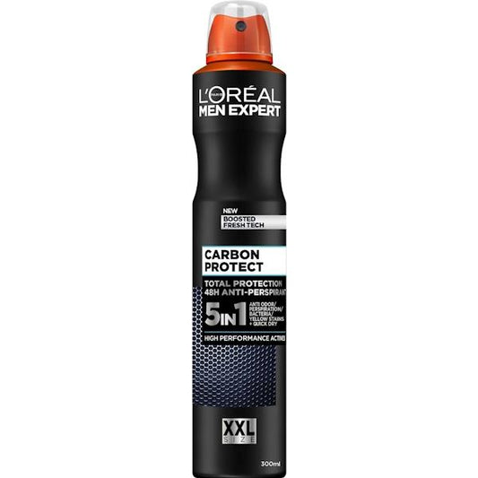 (LT) L'Oreal Men Expert Carbon Protect Anti-Perspirant Spray 300ml (Case of 6)
