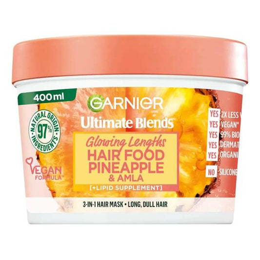 (LT) Garnier Ultimate Blends Glowing Hair Food Pineapple & Amla Mask 400ml (Case of 6)