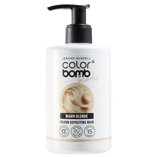 Jerome Russell Color Bomb Blondes Warm Blonde Colour Depositing Mask 300ml (Case of 6)