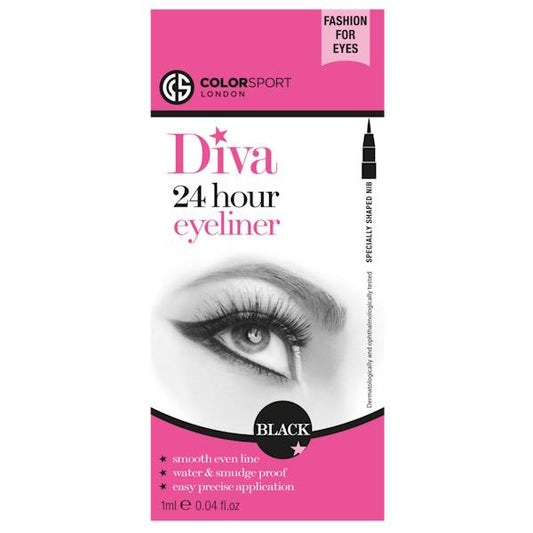 (LT) Colorsport Diva 24 Hour Eyeliner Black (Case of 6)