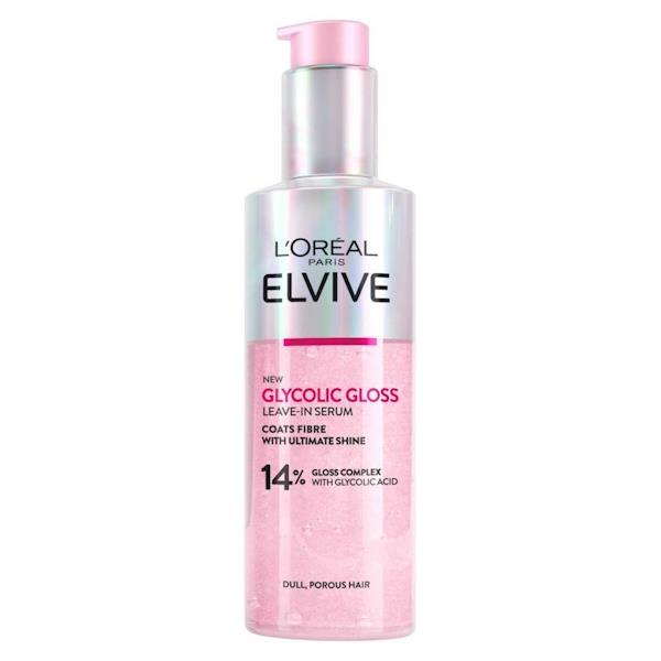 L'Oreal Elvive Glycolic Gloss Leave-In Serum 150ml (Case of 6)