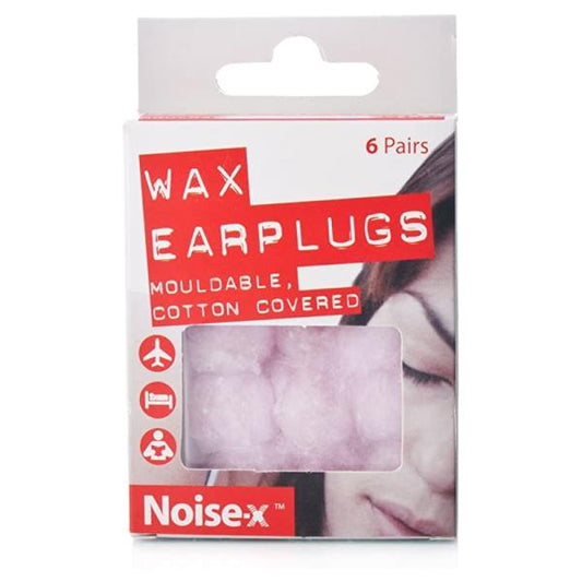 (LT) Noise-X Wax Earplugs 6 Pairs (Case of 8)