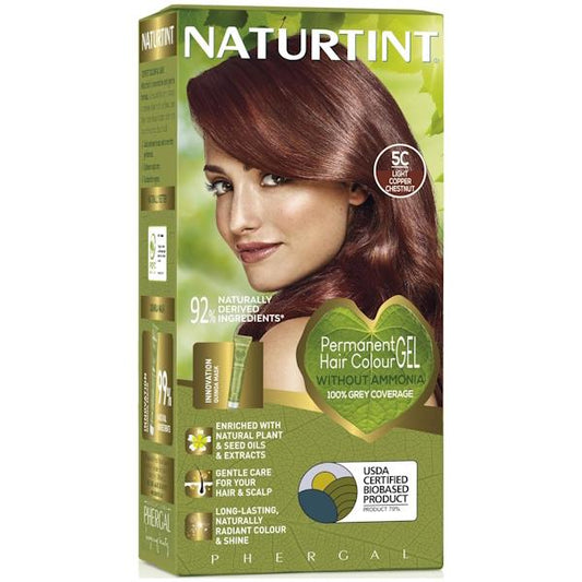 Naturtint Hair Colour Gel 5C Light Copper Chestnut (Case of 3)