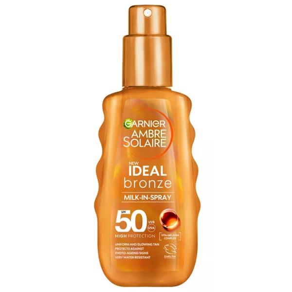 (LT) Garnier Ambre Solaire Ideal Bronze Milk-In Spray SPF50 150ml (Case of 6)