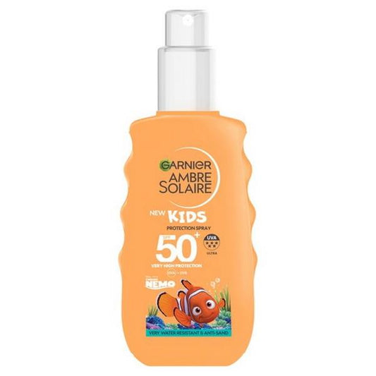 Garnier Ambre Solaire Kids SPF50+ Sun Protection Spray Nemo 150ml (Case of 6)