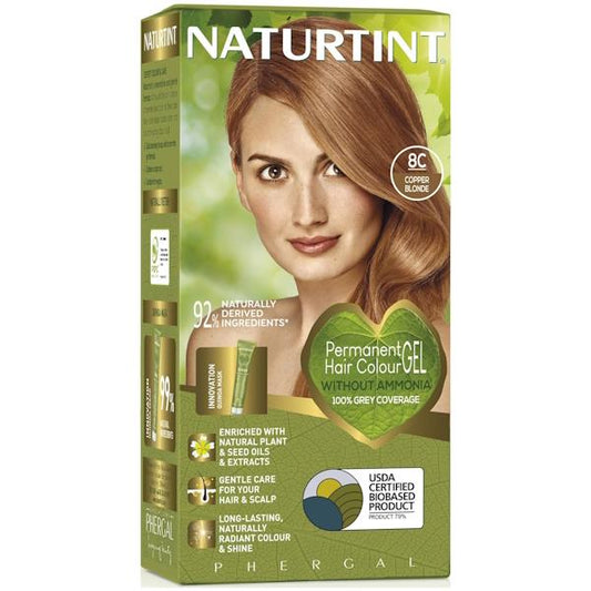 Naturtint Hair Colour Gel 8C Copper Blonde (Case of 3)