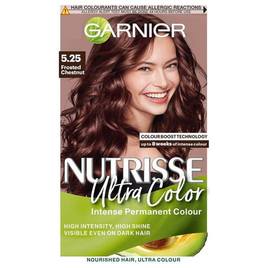 (LT) Garnier Nutrisse Ultra Color Permanent Colour 5.25 Frosted Chestnut (Case of 3)