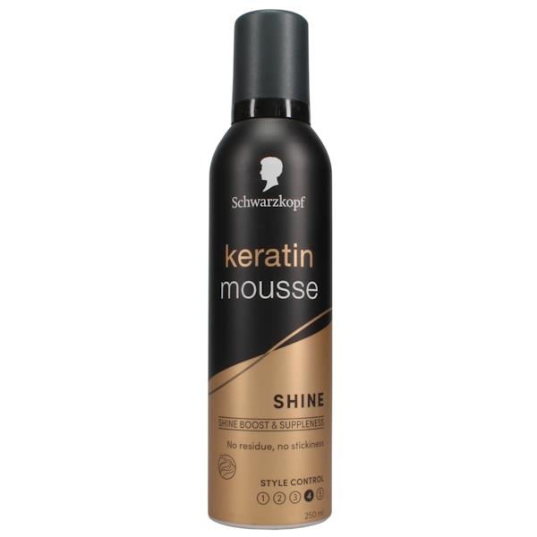 Schwarzkopf Keratin Mousse Shine 250ml (Case of 6)