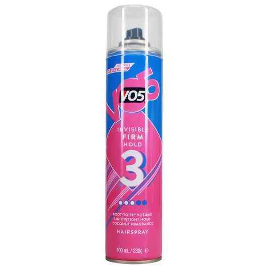 VO5 Invisible Firm Hold Hairspray 400ml (Case of 6)