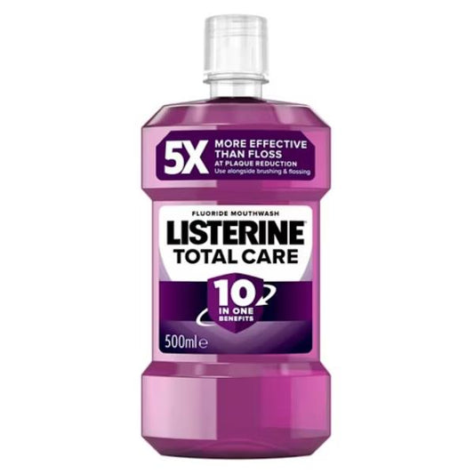 Listerine Fluoride Mouthwash Total Care 500ml (Case of 6)