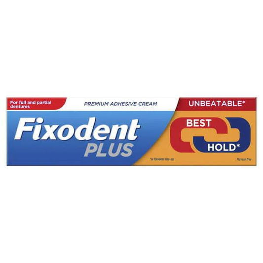 Fixodent Plus Unbeatable Hold Denture Adhesive Cream 40g (Case of 12)