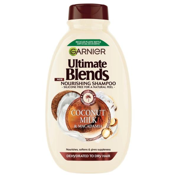 Garnier Ultimate Blends Coconut Milk & Macadamia Shampoo 400ml (Case of 6)