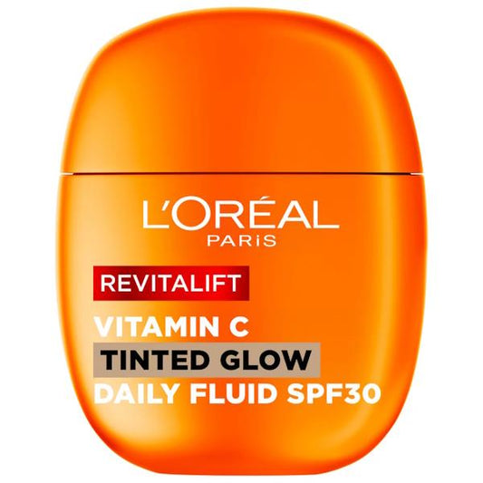 L'Oreal Revitalift Vitamin C Tinted Glow Daily Fluid SPF30 40ml (Case of 6)