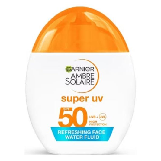 (LT) Garnier Ambre Solaire Super UV Refreshing Face Water Fluid Glow SPF50 40ml (Case of 6)