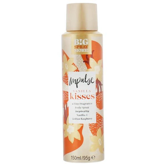 Impulse Vanilla Kisses Bodyspray 150ml (Case of 6)