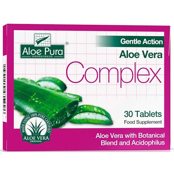Aloe Pura Gentle Action Aloe Complex 30 Tablets (Case of 6)